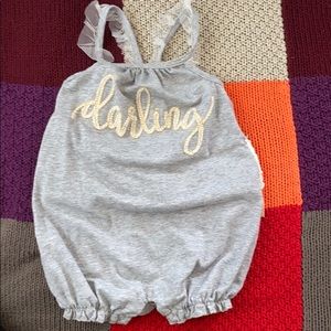 9-12m ‘darling’ mudpie romper